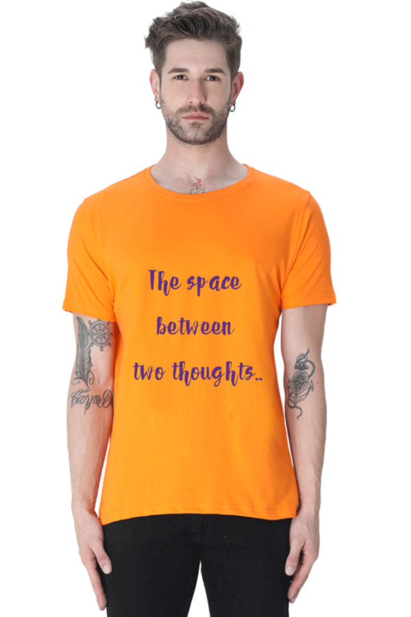 The space between two thougths - Round Neck Half Sleeve Classic - Image 4