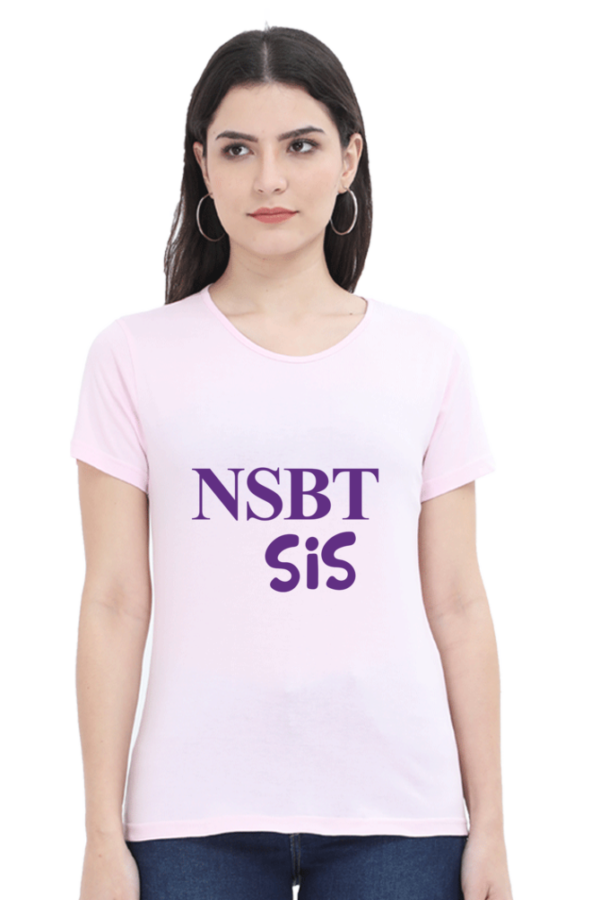 NSBT Sis - Female Round Neck Half Sleeve Classic - Image 3