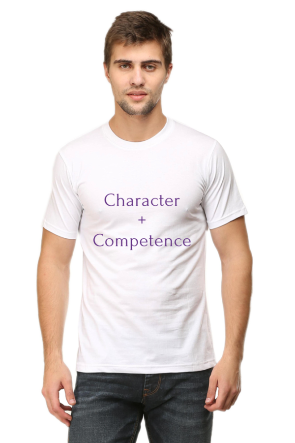 Character + Competence - Male Round Neck Half Sleeve Classic - Image 9