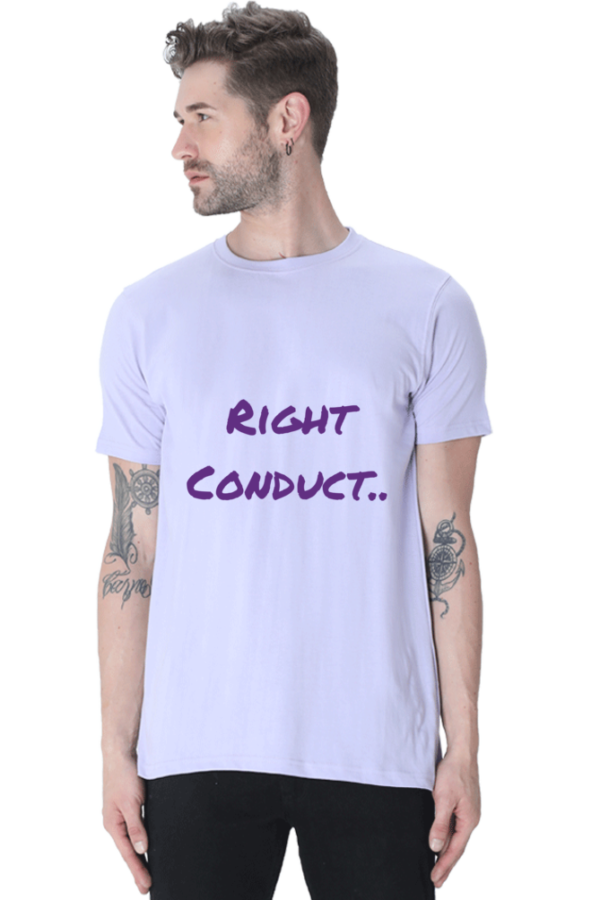 Right conduct - Round Neck Half Sleeve Classic