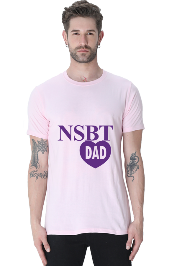 NSBT Dad - Male Round Neck Half Sleeve Classic - Image 2