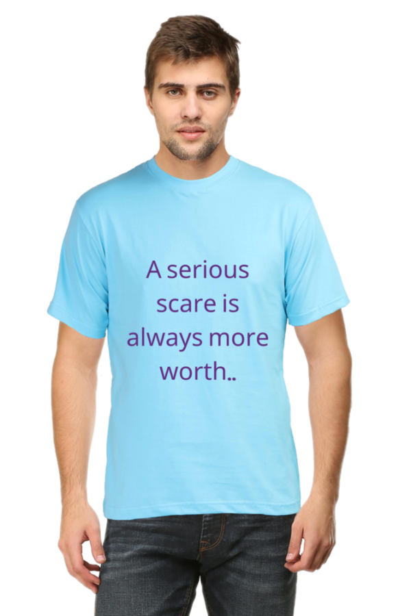 A serious scare - Round Neck Half Sleeve Classic - Image 8