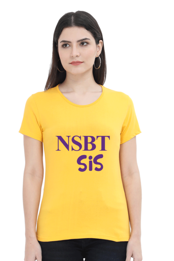 NSBT Sis - Female Round Neck Half Sleeve Classic - Image 4